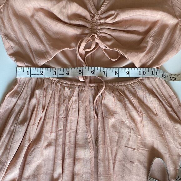 Aura the Label Peach Maxi Cutout Dress Size Small New With Tags - Picture 12 of 15